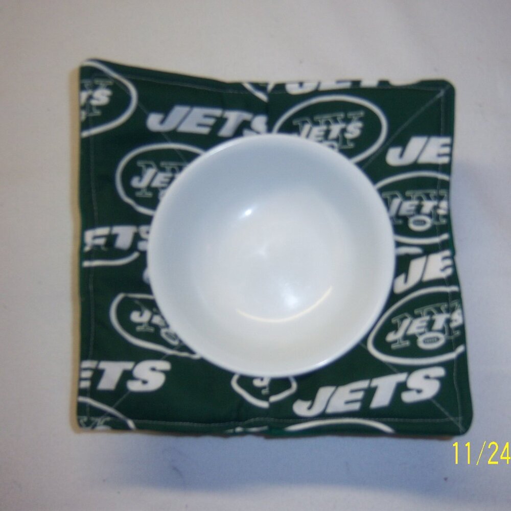 NFL Jets Microwaveable and handmade.